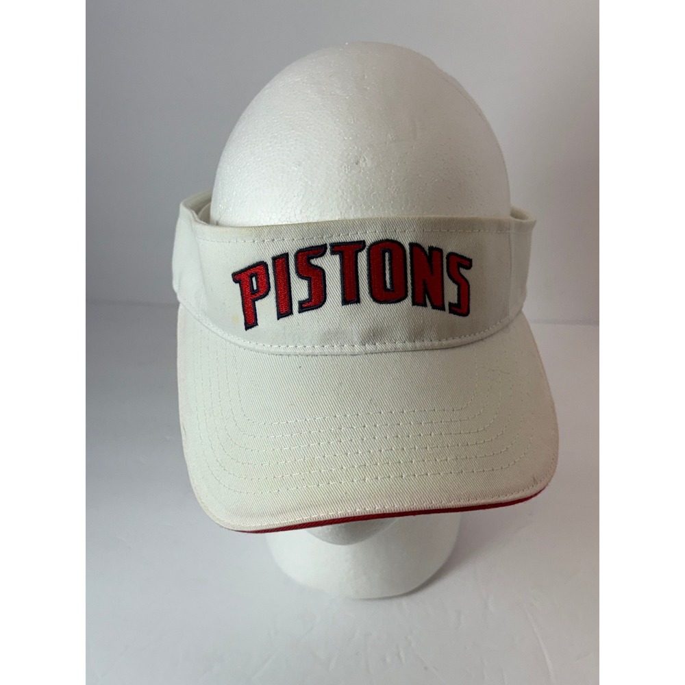 Detroit Pistons NBA Sun Visor Hat White Cotton Associated Premium Corp OSFA